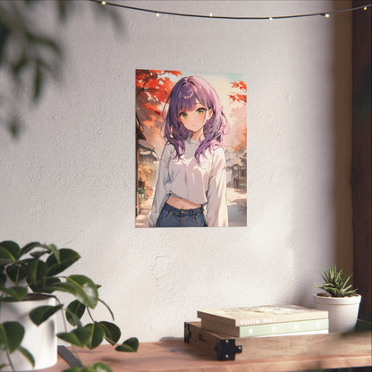 October Stories - Cute Anime Girl Poster