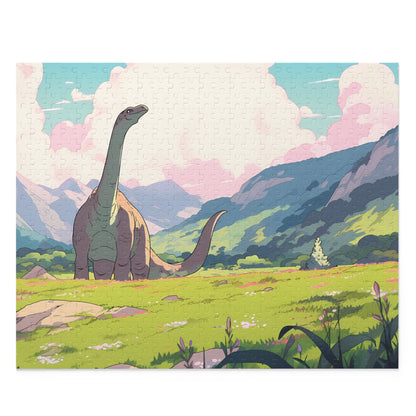 Mobley the Apatosaurus - Cute Anime Dinosaur Puzzle