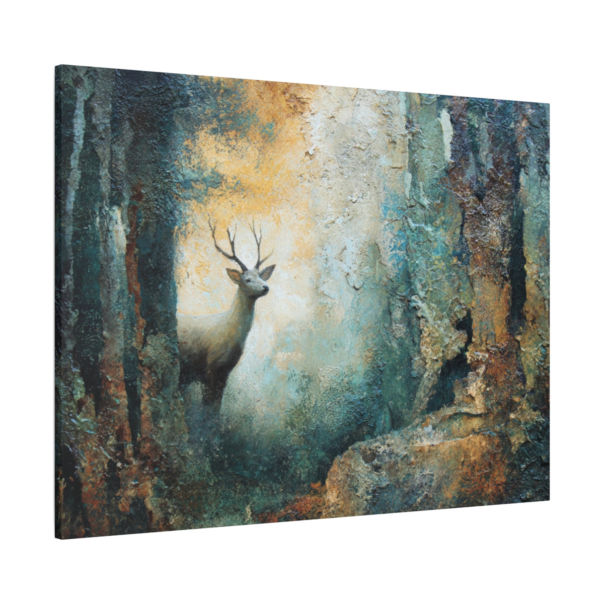 Emerging Buck - Textured Wall Art