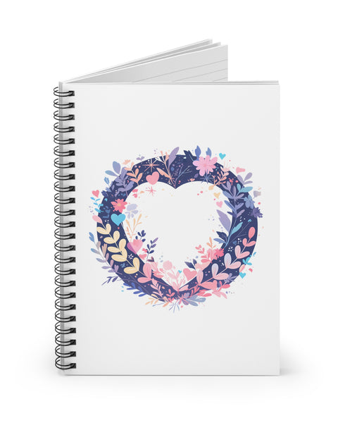 Heart Circle Wreath - Cute Notebook