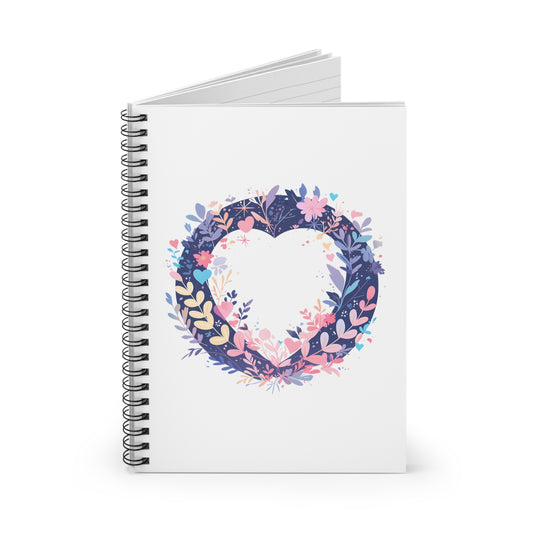 Heart Circle Wreath - Cute Notebook