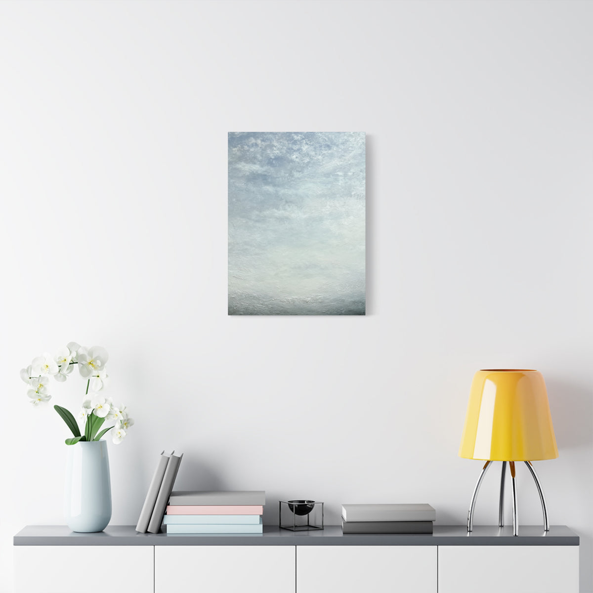 June Sky - Abstract Minimalist White Wall Art