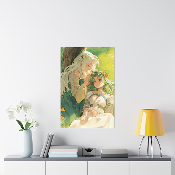 Flower Crown - Cute Anime Poster