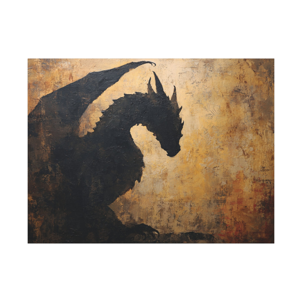 Elder Dragon - Textured Fantasy Wall Art