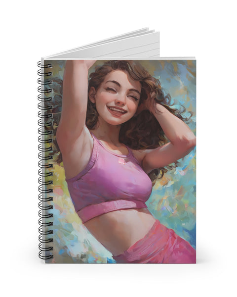 Joyful Spirit - Cute Anime Girl Notebook