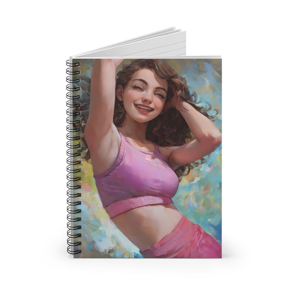 Joyful Spirit - Cute Anime Girl Notebook