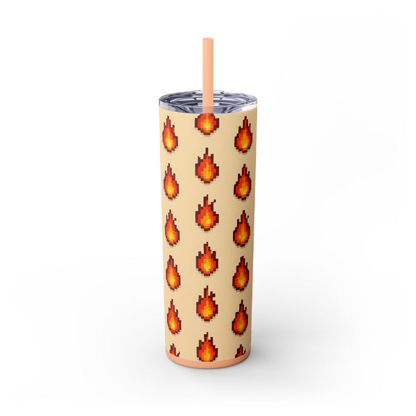 Fire Drops - 16-Bit RPG Aesthetic Skinny Tumbler