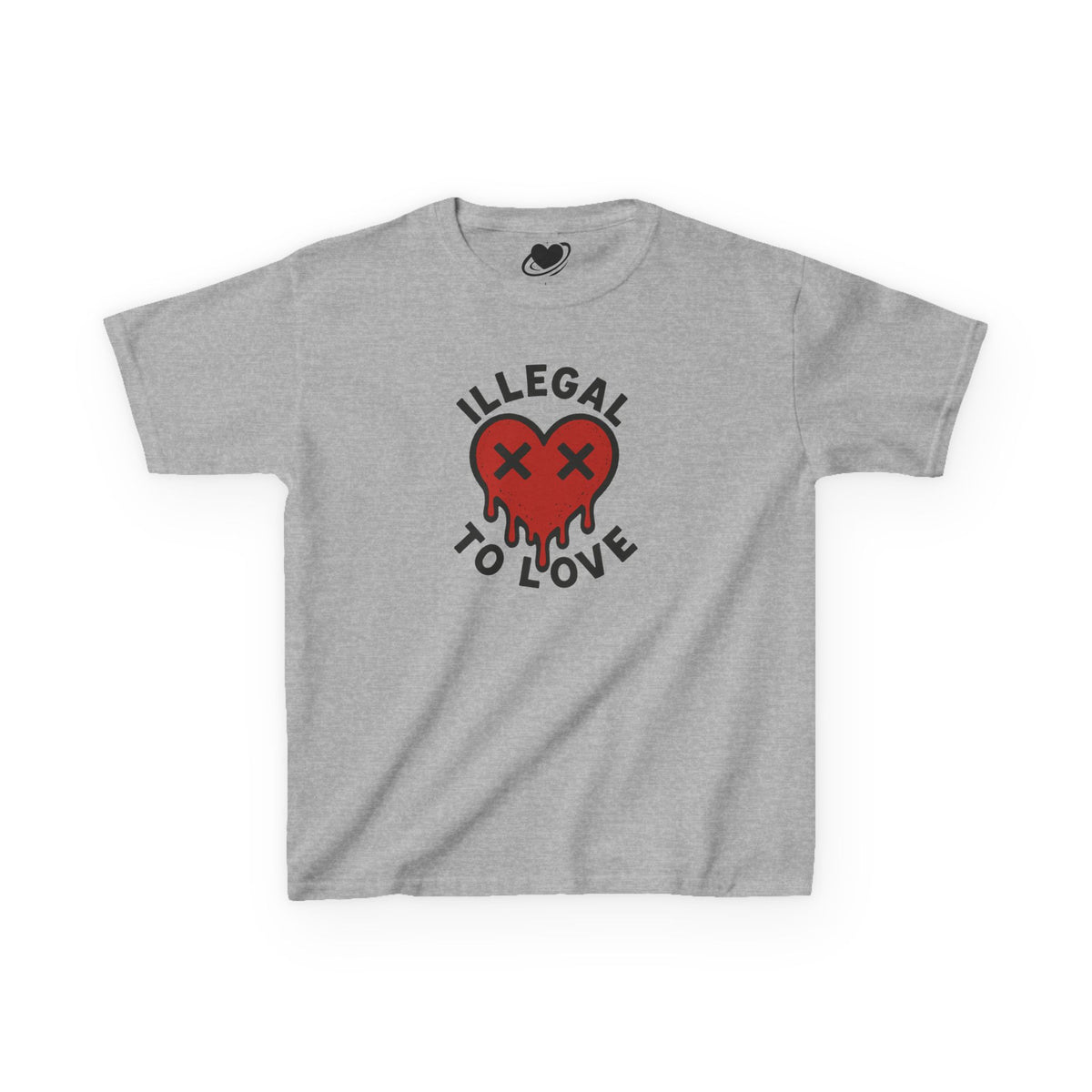 Illegal to Love - Cute Melting Heart Baby Tee