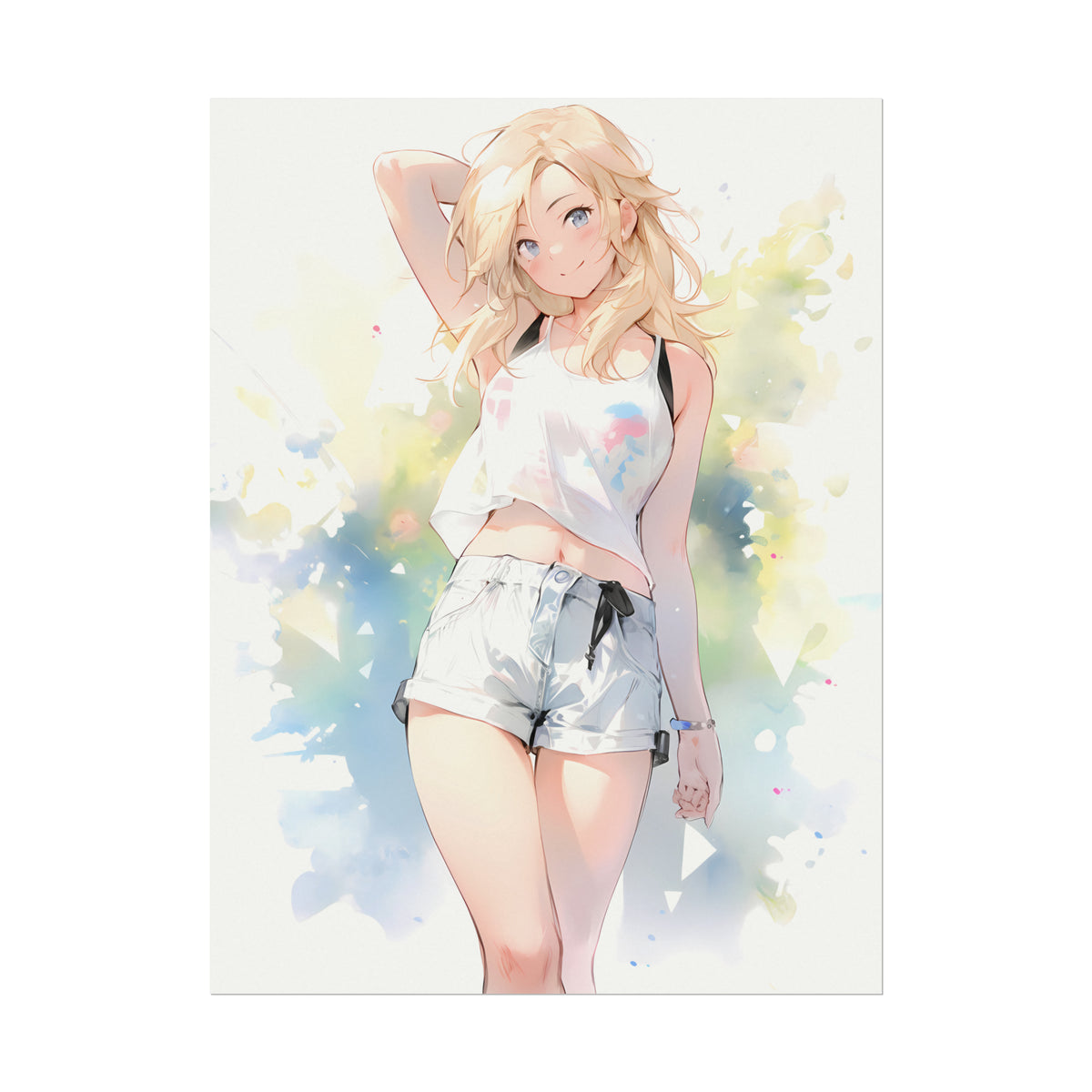 A Reflection of Spring - Anime Watercolor Poster