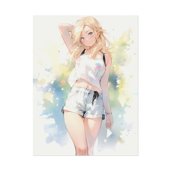 A Reflection of Spring - Anime Watercolor Poster