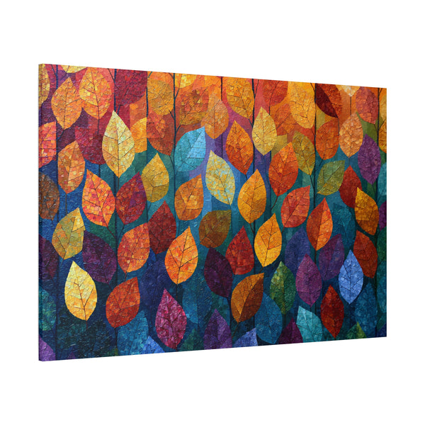 Autumn Mosaic - Textured Fall Wall Art