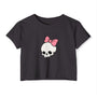Literally Just a Skull - Pastel Goth Boxy Crop Tee