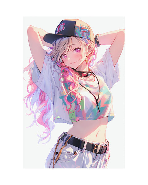 Pastel Kfashion Fit - Cute Anime Girl Poster