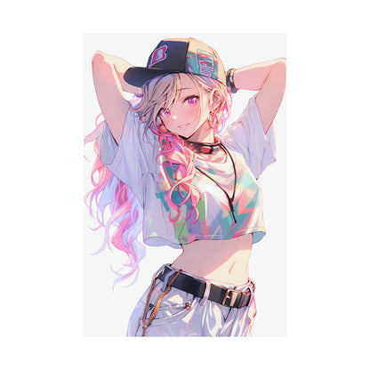 Pastel Kfashion Fit - Cute Anime Girl Poster