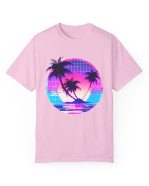 Sunset Distortion - Retro Aesthetic Vaporwave T-Shirt