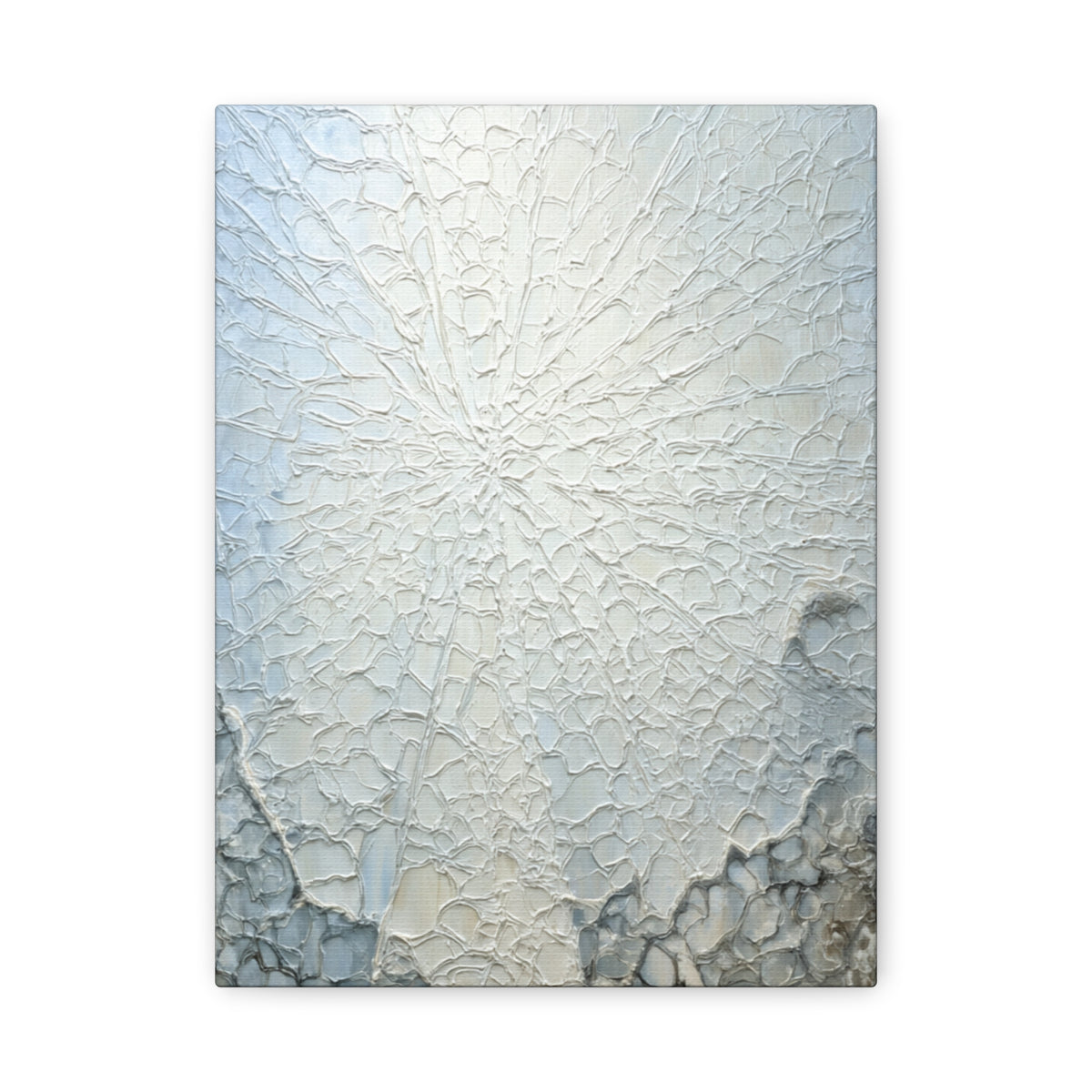 Frosted Glass - Abstract White Wall Art