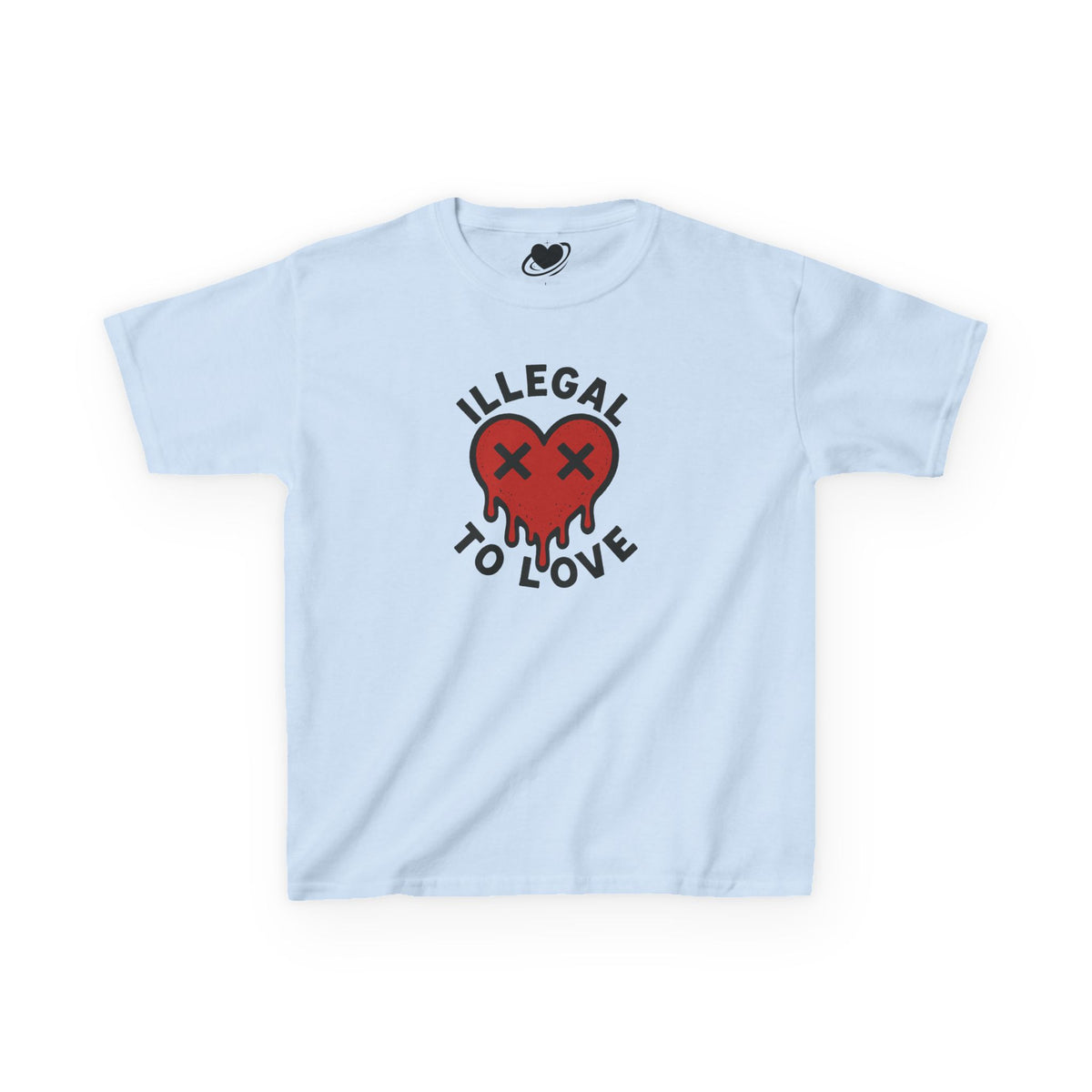 Illegal to Love - Cute Melting Heart Baby Tee