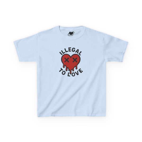 Illegal to Love - Cute Melting Heart Baby Tee