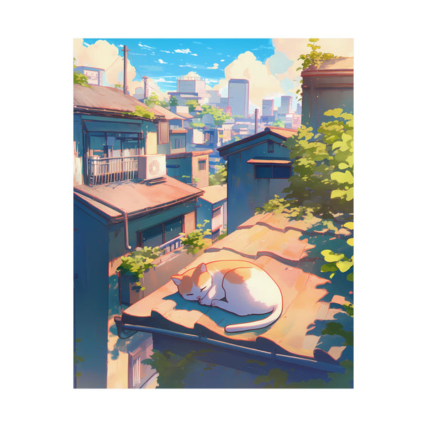 Cat Nap - Cute Anime Cat Poster