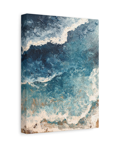 High Tide - Textured Beach Vertical Wall Art
