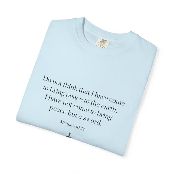 Matthew 10:34 Bible Verse T-Shirt