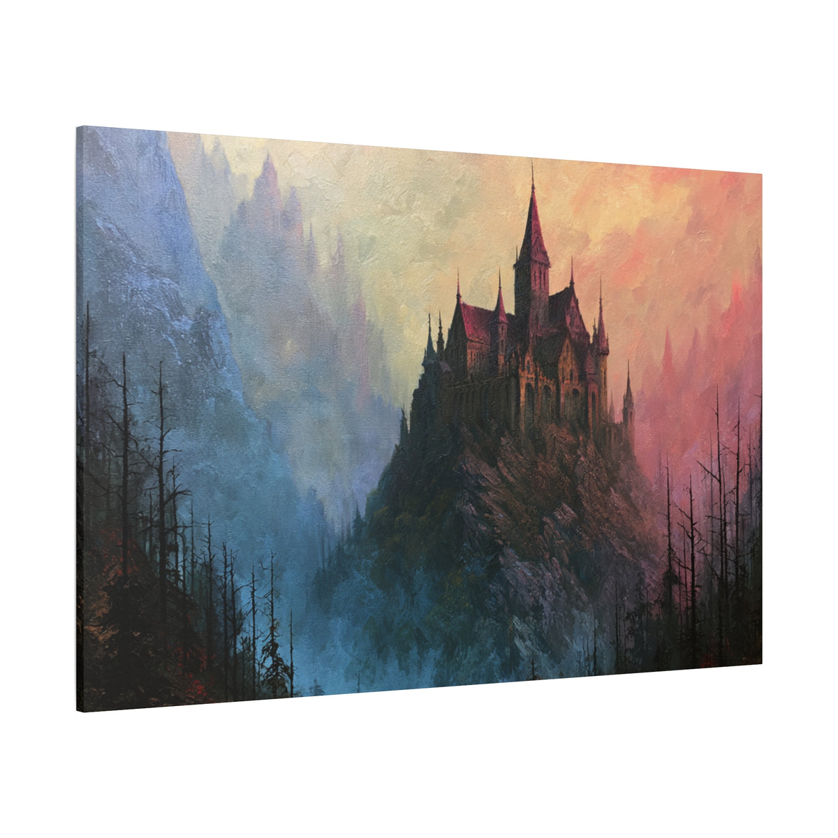 Pillar Keep - Textured Fantasy Wall Art