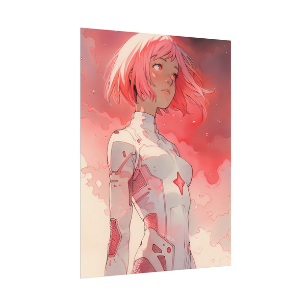 Hikari Child of Light - Anime Girl Watercolor Poster