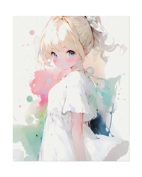 Would You Still Love Me - Cute Girl Watercolor Poster