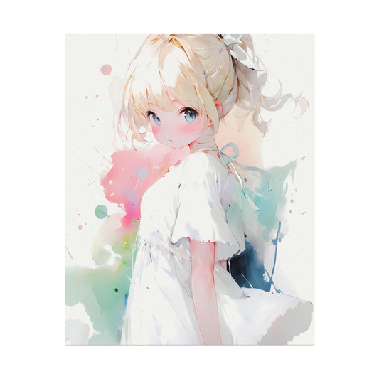 Would You Still Love Me - Cute Girl Watercolor Poster