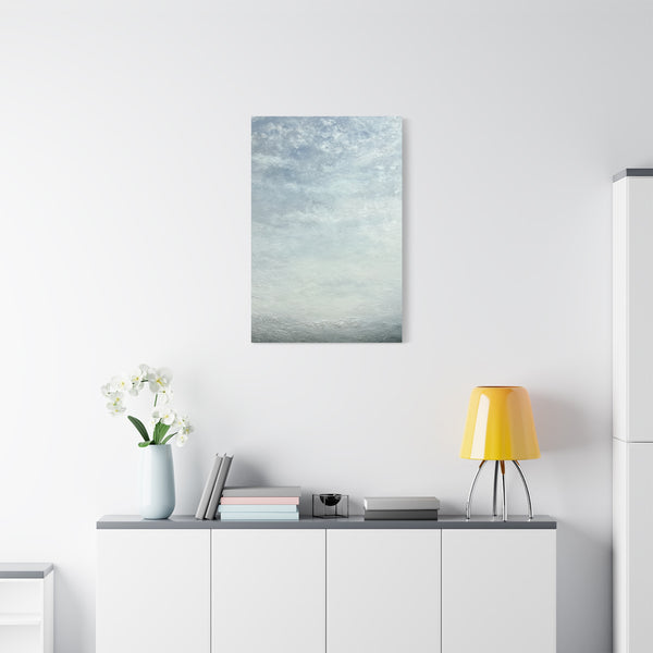 June Sky - Abstract Minimalist White Wall Art