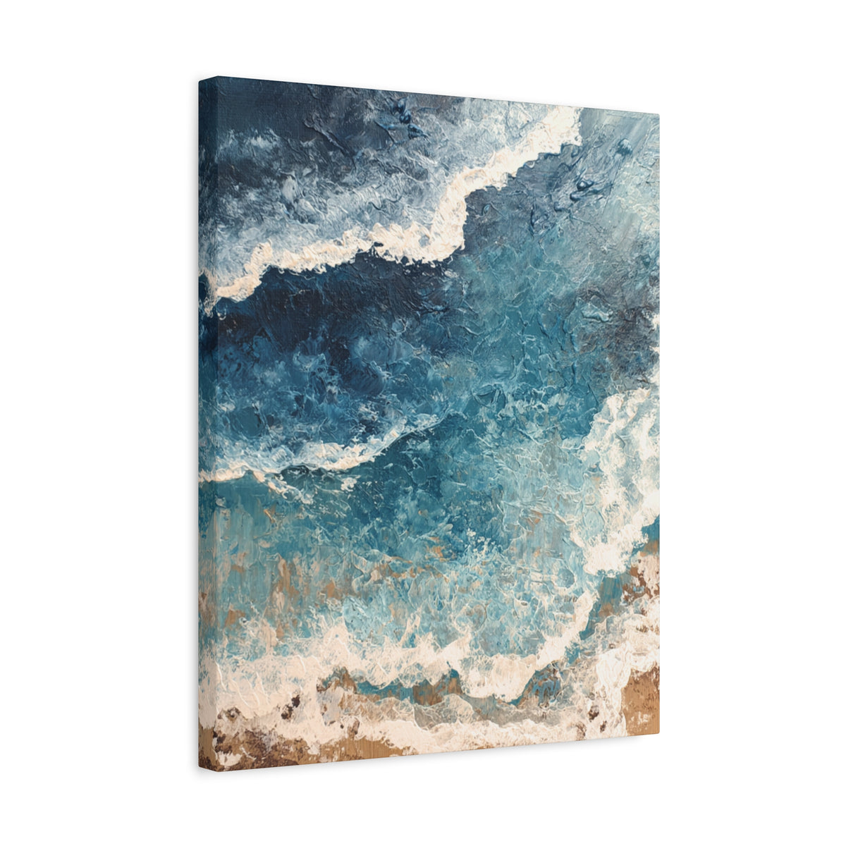 High Tide - Textured Beach Vertical Wall Art
