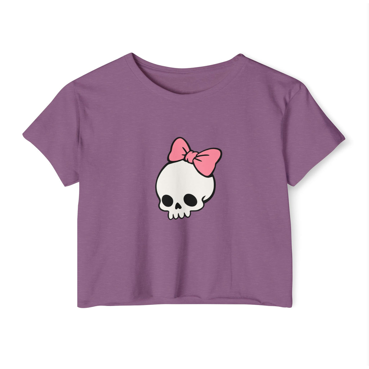 Literally Just a Skull - Pastel Goth Boxy Crop Tee