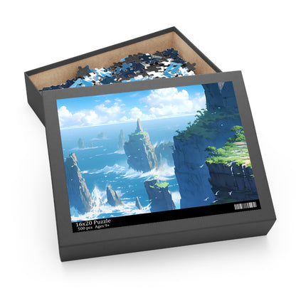 Sea Cliffs - Anime Jigsaw Puzzle