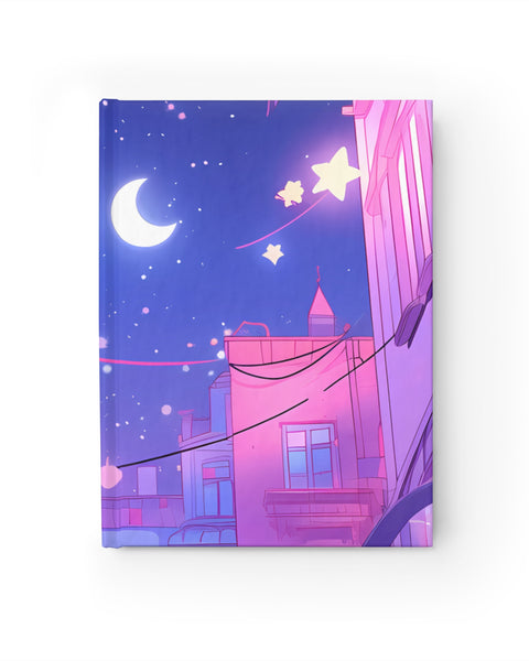 Anime Lofi Night Aesthetic - Dream Journal Hardcover