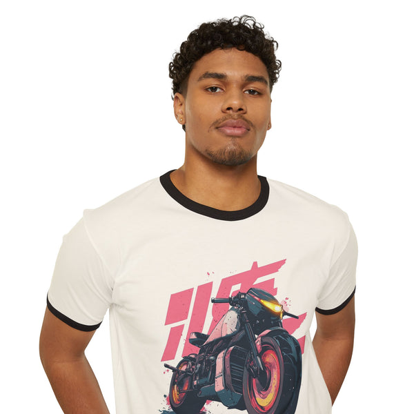 Deception Road - Retro Anime Motorcycle T-Shirt