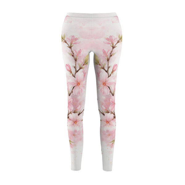 Painted Spring - Cute Cherry Blossom Leggings