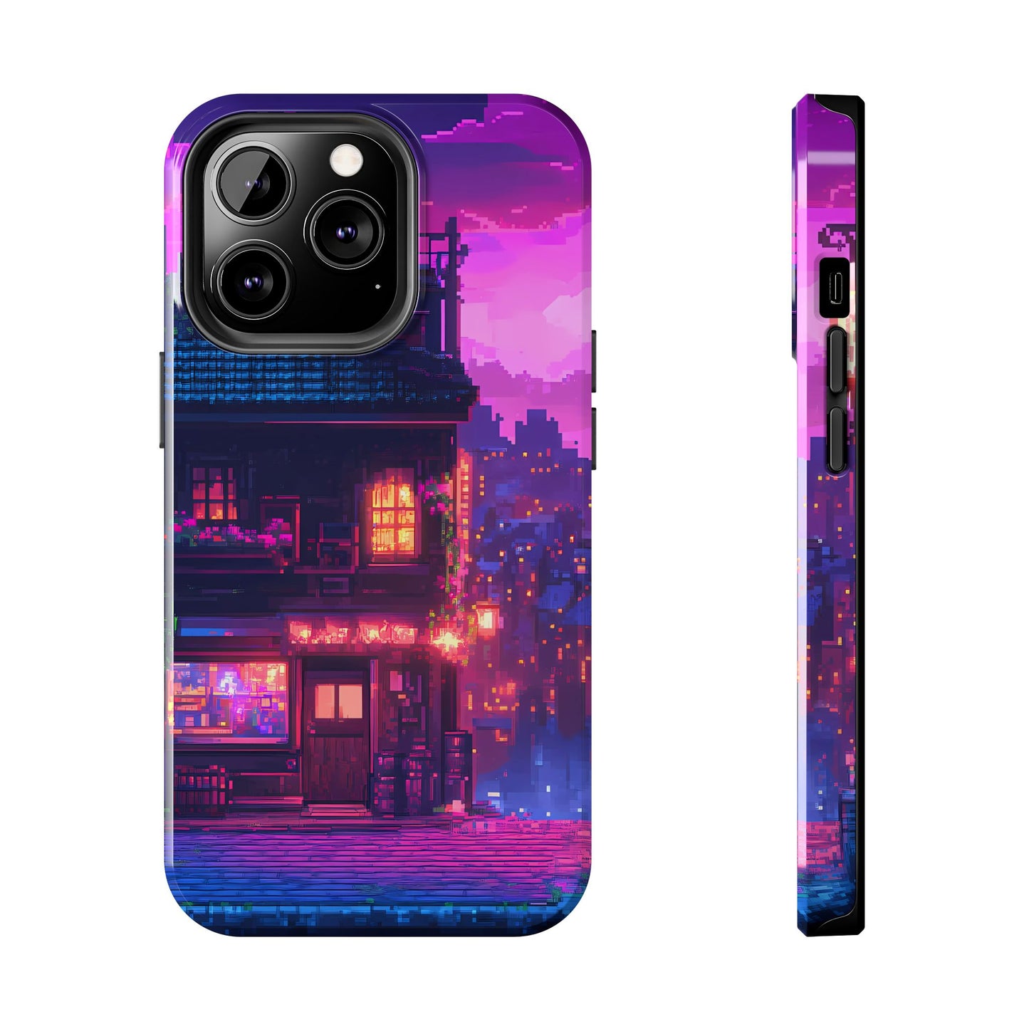 Zeke's Pub - Cyberpunk Pixel Art Phone Case