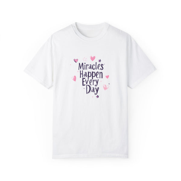 Miracles Happen Every Day - Cute Graphic T-Shirt