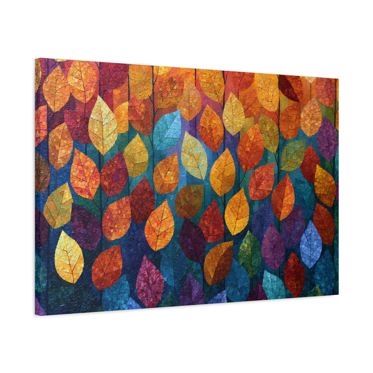 Autumn Mosaic - Textured Fall Wall Art