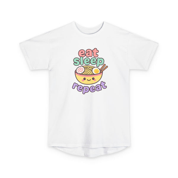 Cute eat sleep ramen repeat t-shirt white