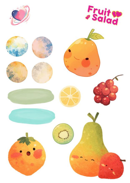 Fruit Salad - Cute Digital Planner Stickers