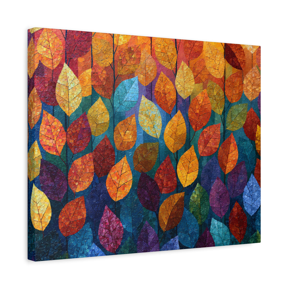 Autumn Mosaic - Textured Fall Wall Art