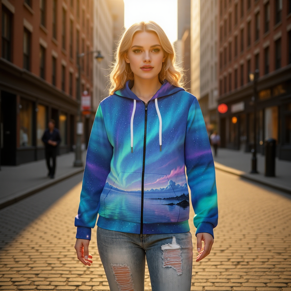 Endless Aurora - Aesthetic Anime Hoodie