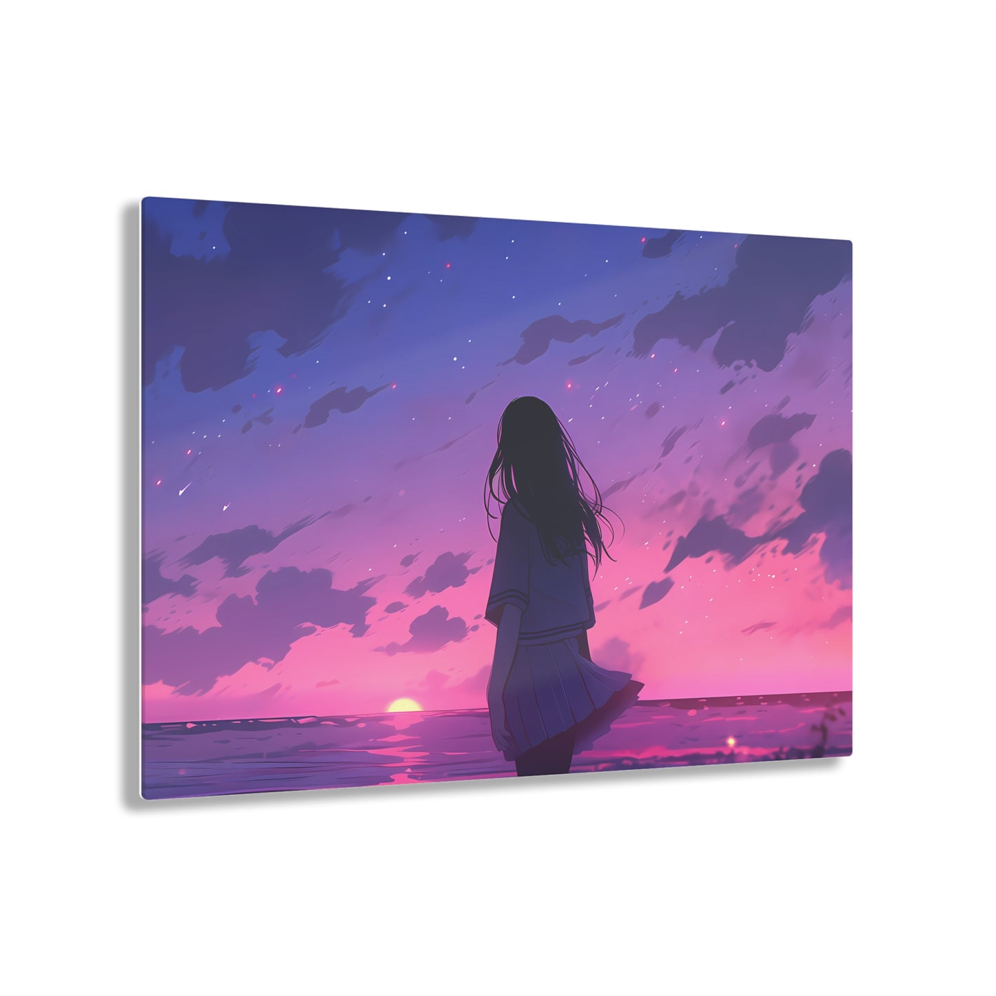 Before the Sun Sets - Anime Glass Painting