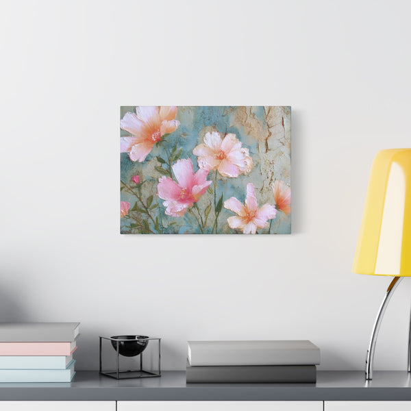 Delicate Blooming - Pink Flower Pastel Wall Art
