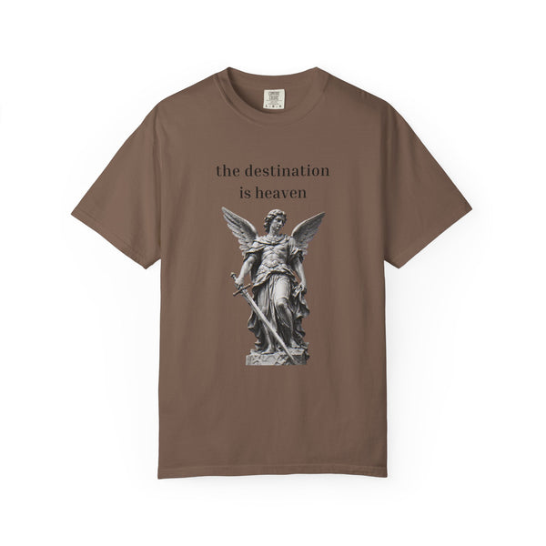 The Destination Is Heaven - Angel Statue Graphic T-Shirt