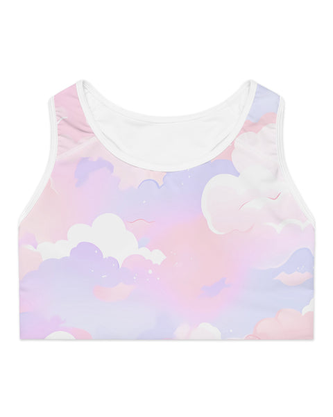 Pastel Clouds Soft Sleep Bra