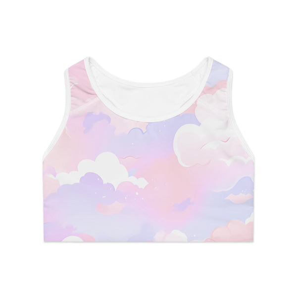 Pastel Clouds Soft Sleep Bra