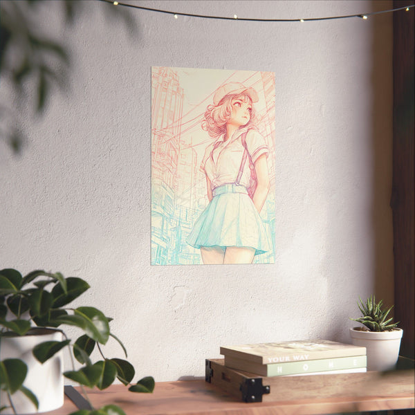 Versa of Corinth - Pastel Anime Girl Poster