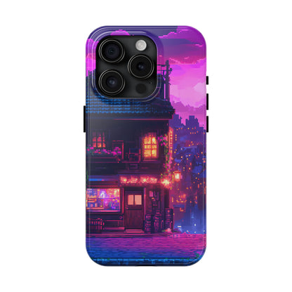 Zeke's Pub - Cyberpunk Pixel Art Phone Case